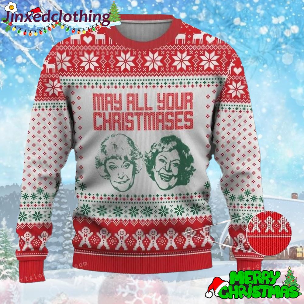 The Golden Girls Gingerbread Ugly Sweater Christmas Party 